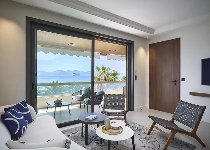 Appartement La Reale 2 Beds Croisette Beaches Sea View Parking Free