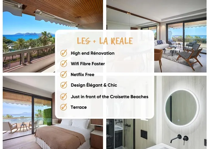 La Reale 2 Beds Croisette Beaches Sea View Parking Free * Cannes