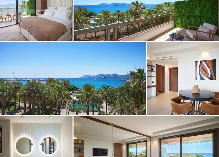 La Reale 2 Beds Croisette Beaches Sea View Parking Free Cannes
