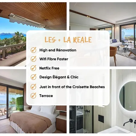 La Reale 2 Beds Croisette Beaches Sea View Parking Free * Cannes