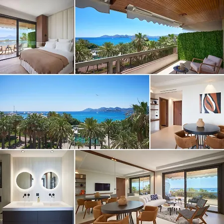 La Reale 2 Beds Croisette Beaches Sea View Parking Free カンヌ